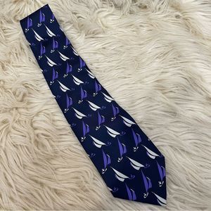 GUCCI sailboat silk tie